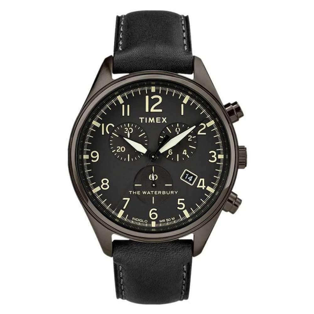 Timex Waterbury TW2R88400 Men's Traditional Leathe